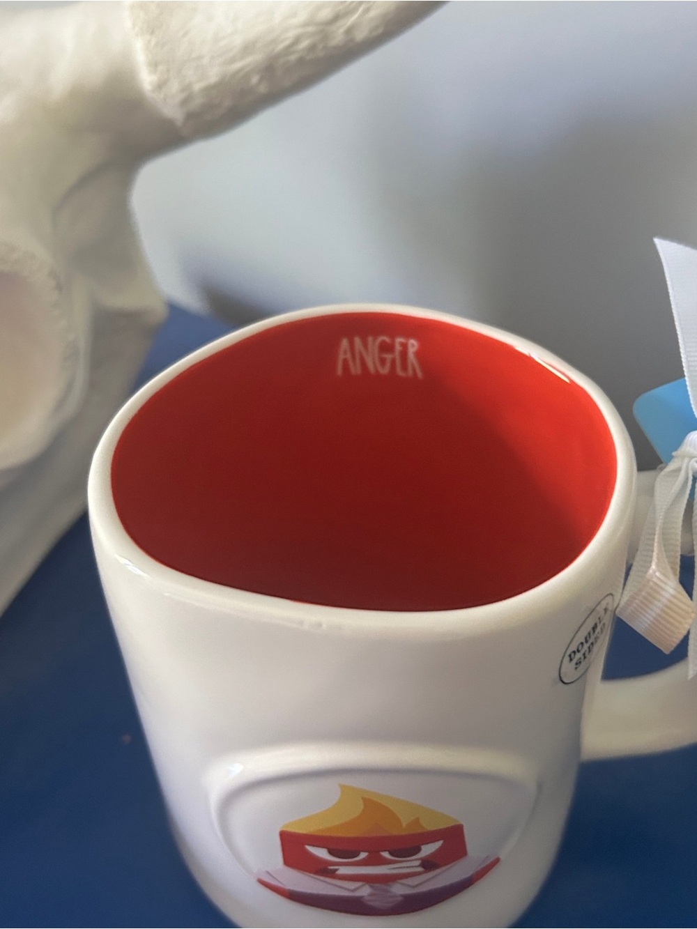 Rae Dunn Disney Pixar Inside Out 2 Anger Fired Up Double Sided Mug - Picture 5 of 8